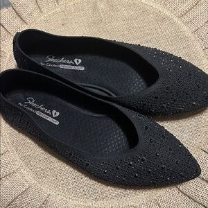 Skechers Women's Cleo 2.0-Glitzy Daze Ballet Flat